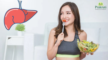 Healthy foods for liver health, including coffee, tea, berries, and fatty fish
