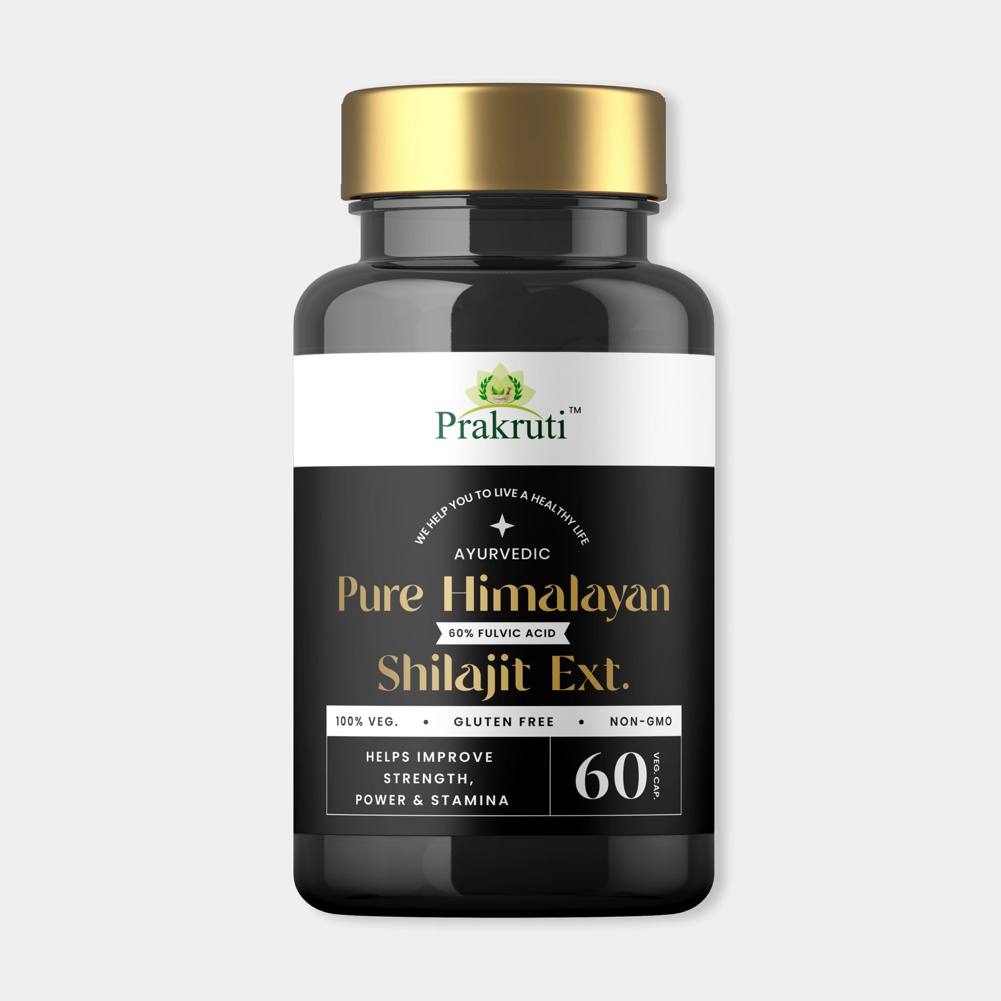 Organic Shilajit resin capsules from Himalayas