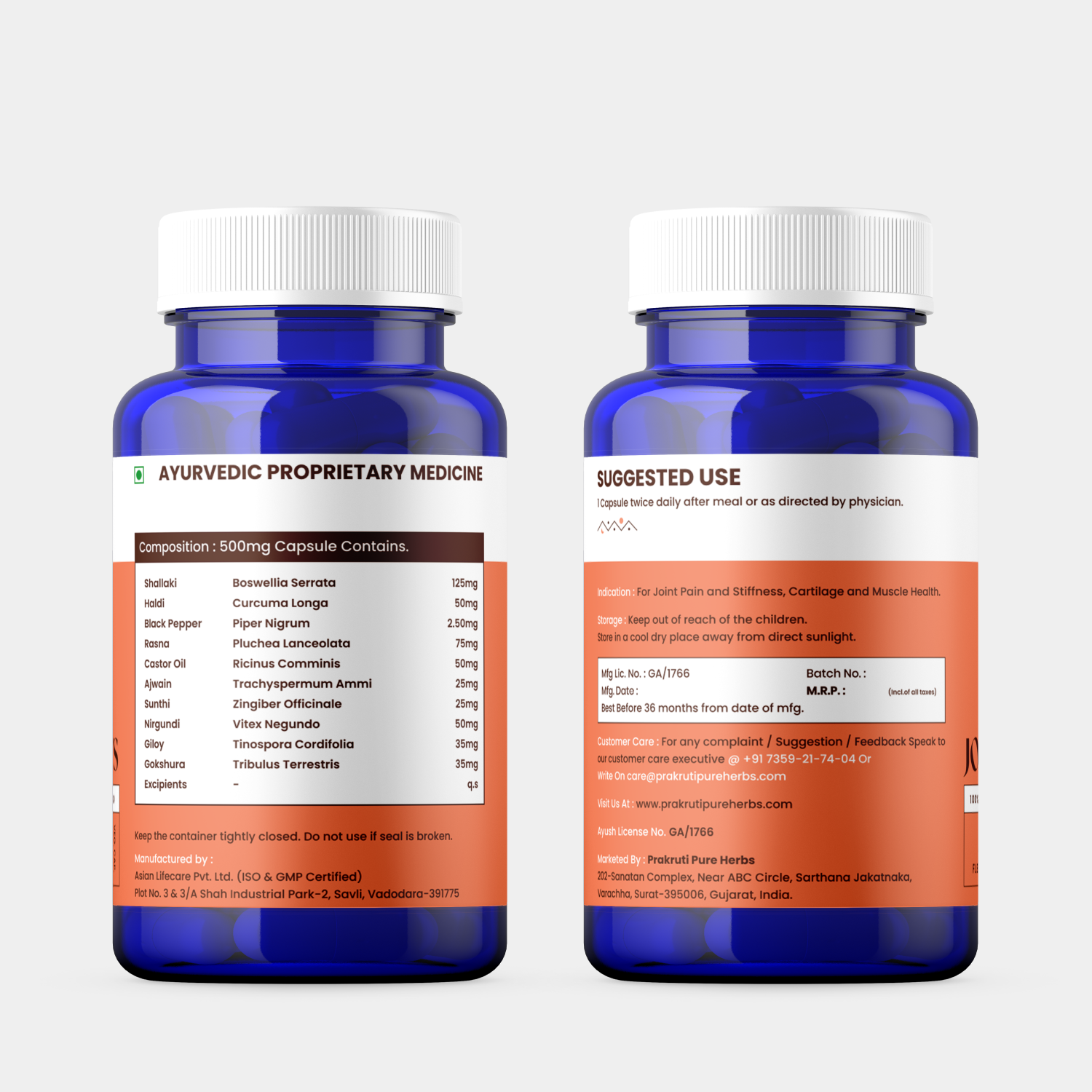 Herbal anti-inflammatory supplements for joints