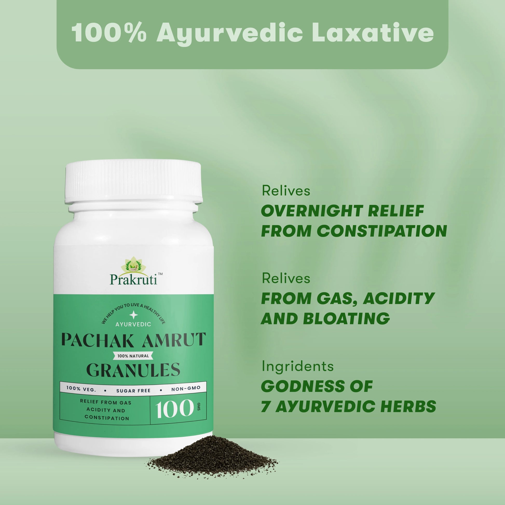 Triphala granules for gut health
