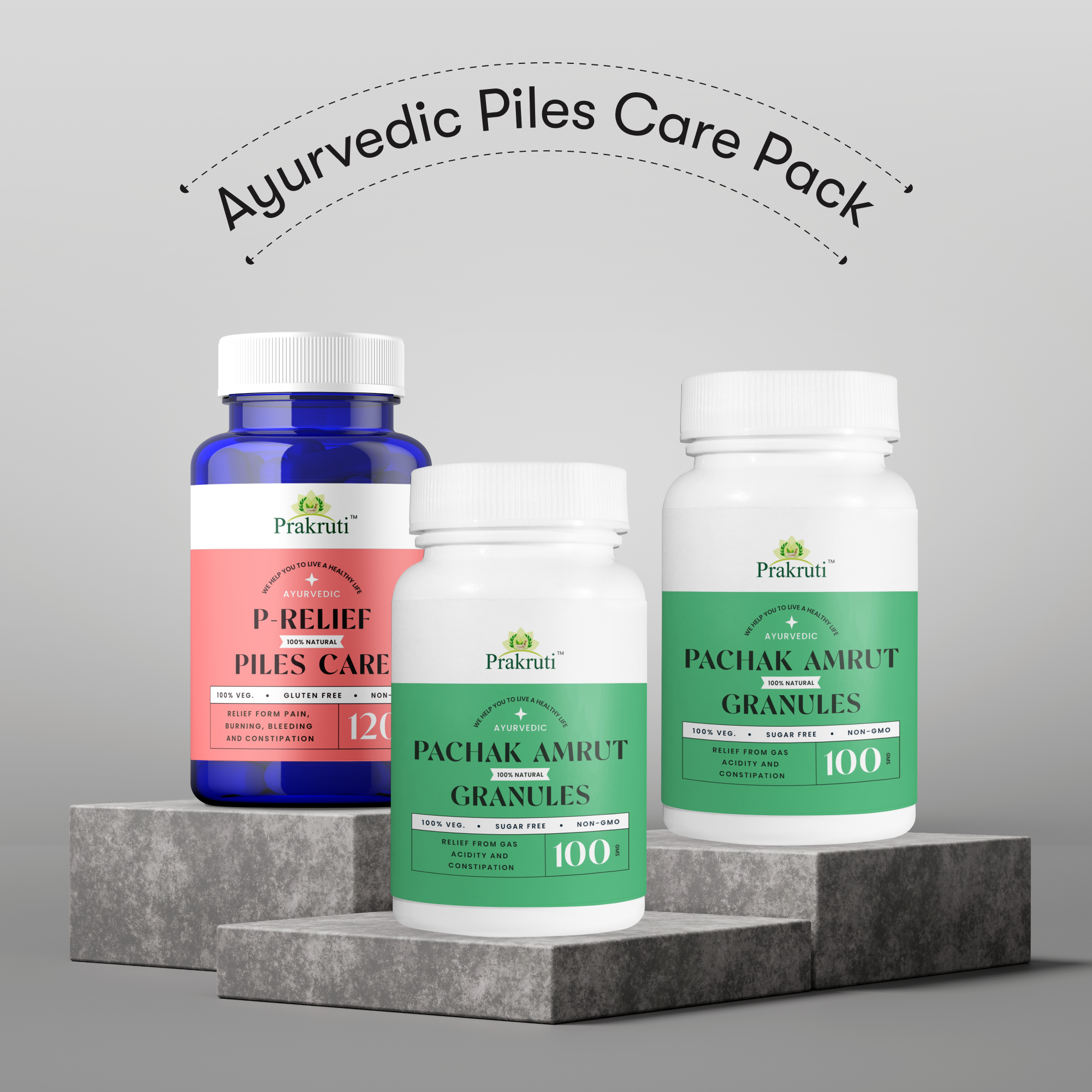 Piles Care Pack : Quick Relief From Pain, Bleeding & Constipation