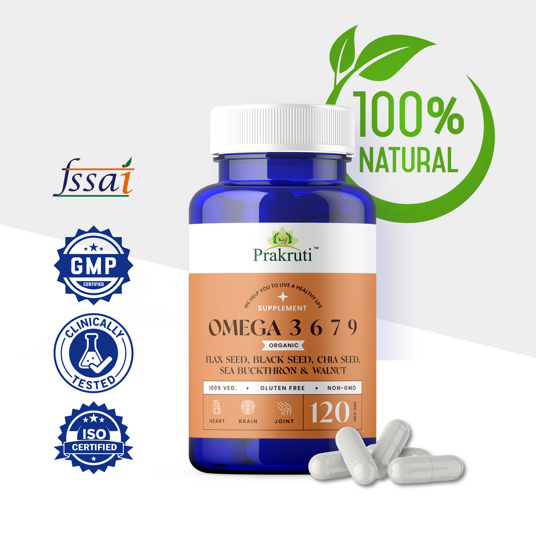 Vegan Omega 3 6 7 9 capsules