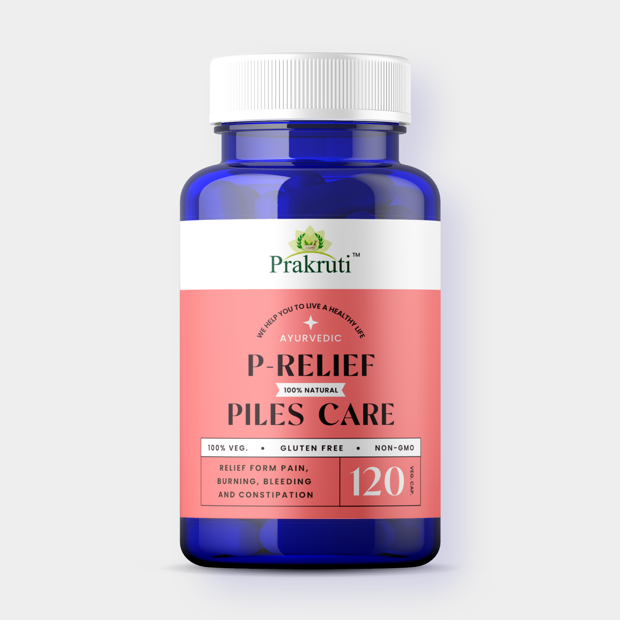 P-Relief for Piles & Hemorrhoids | 120 Capsules