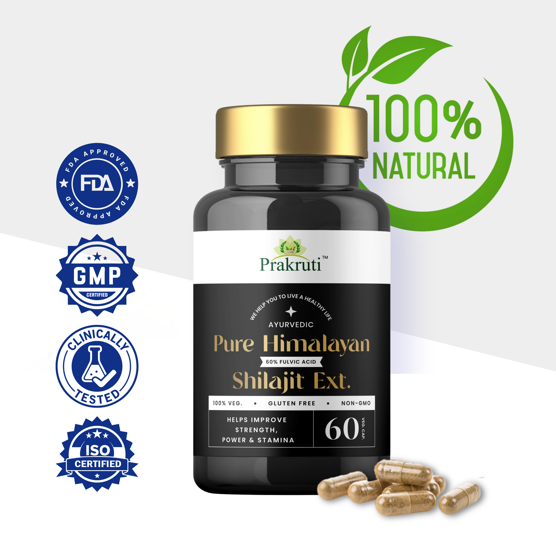 ure Himalayan Shilajit resin capsules